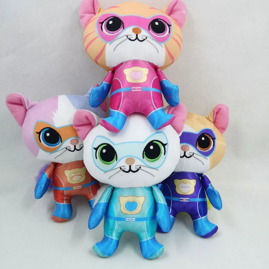 Super Kitties Plush Toy Set (4-Pack)