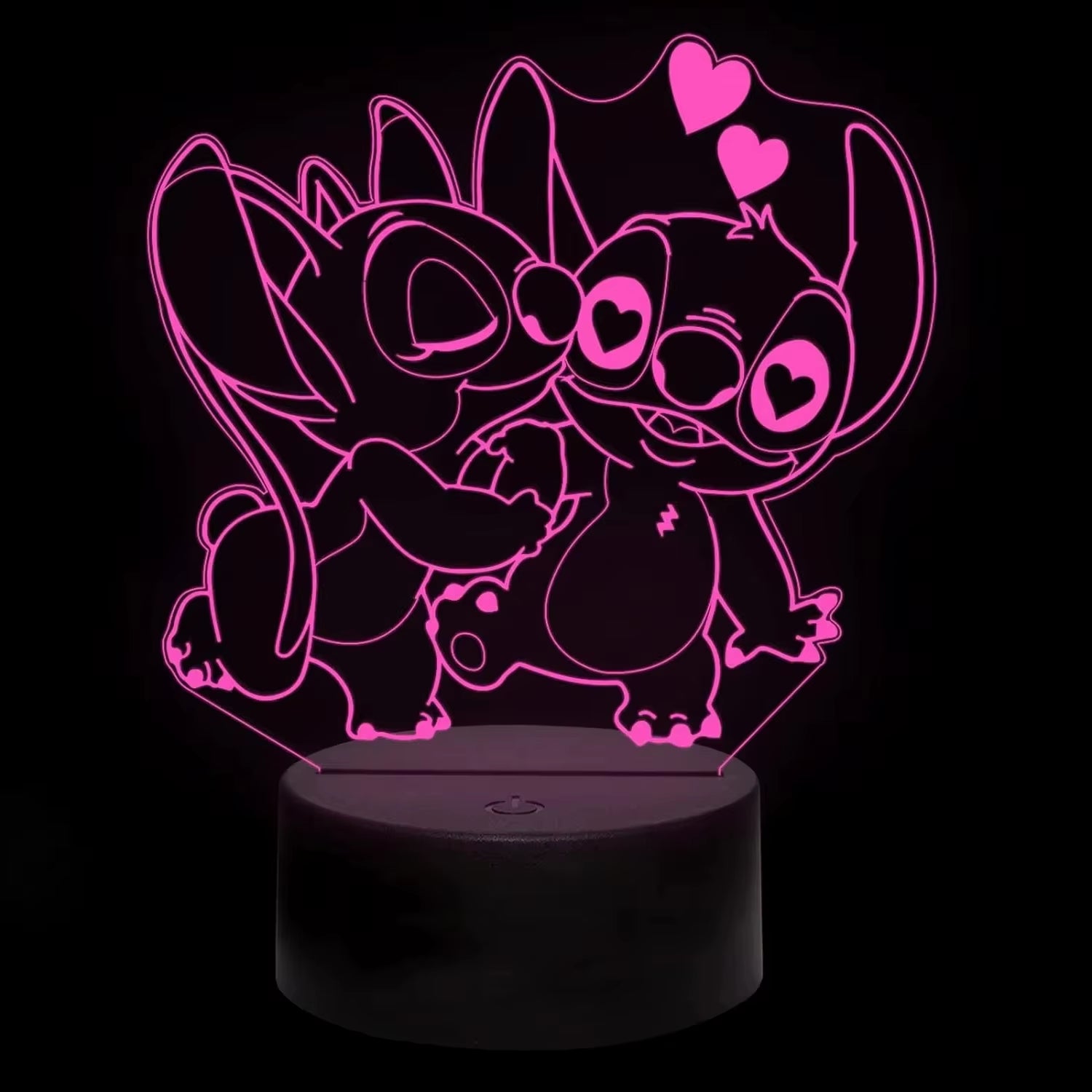 2025 3D Illusion Stitch Night Light with Remote Control and Smart Touch Room Decor Lamp Birthday Valentine'S Day Christmas Gifts