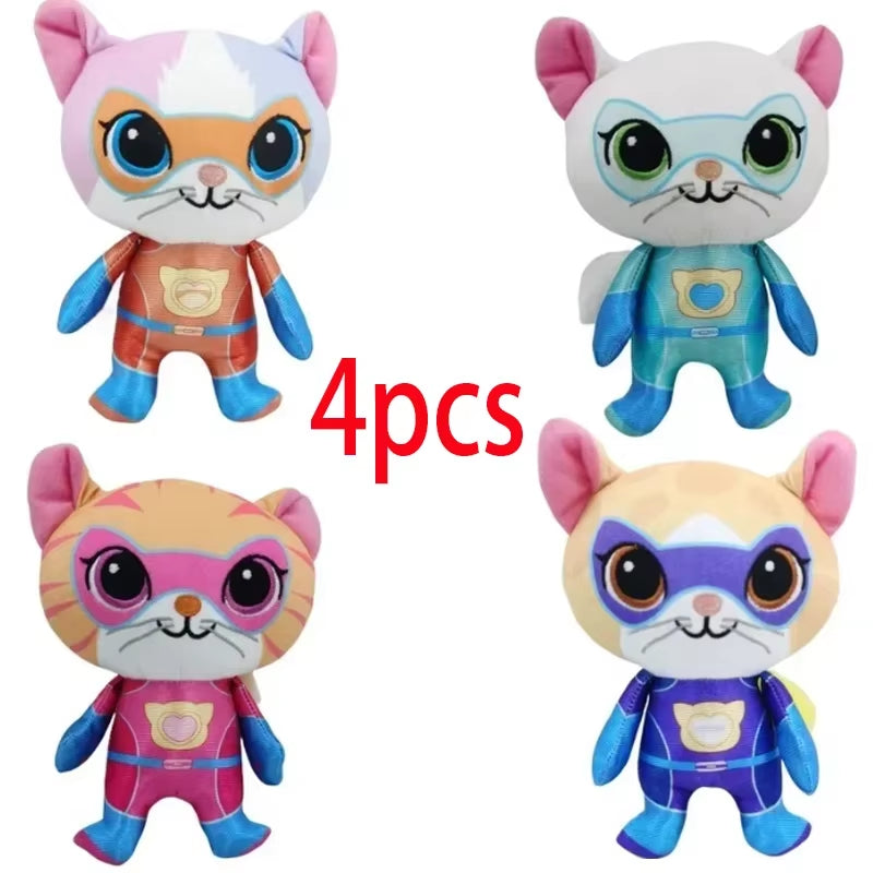 Super Kitties Plush Toy Set (4-Pack)